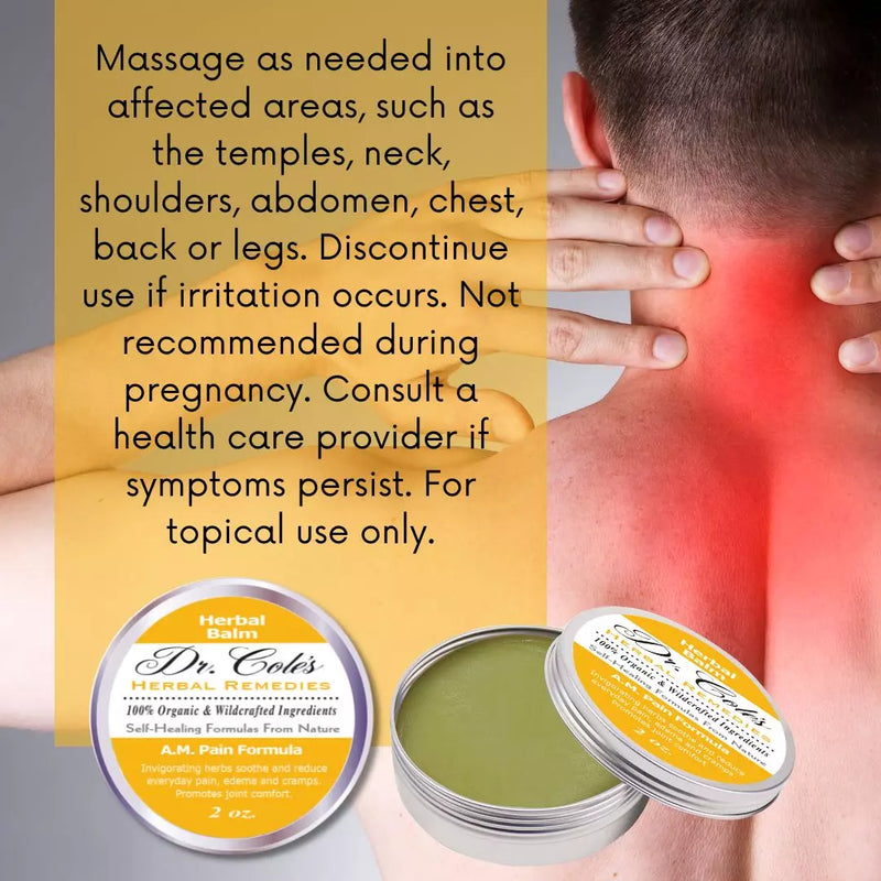 COLEHERBALS LLC 21 - Dr. Cole's A.M. Pain Herbal Balm Herbal Dark Khaki