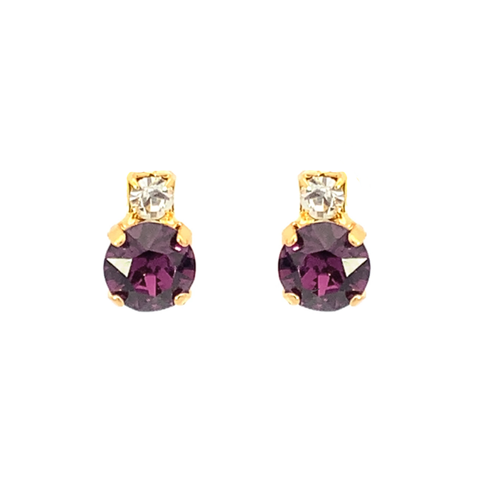 Amethyst Stud Earrings