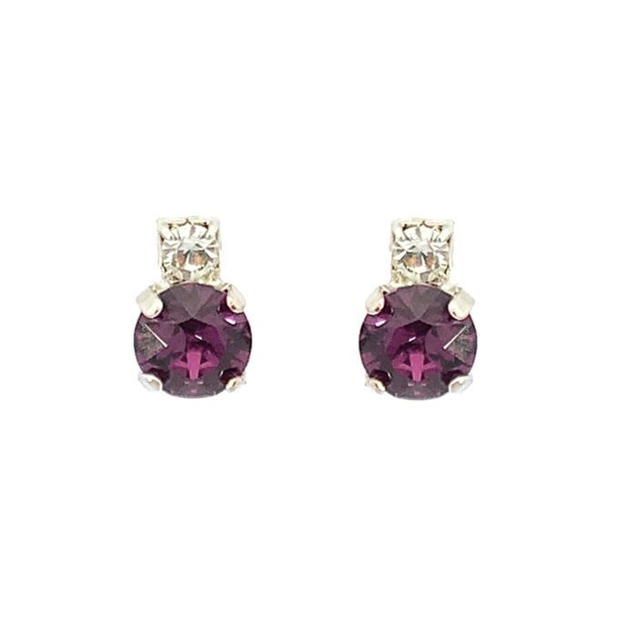 Amethyst Stud Earrings