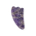 ZAQ Skin & Body - Amethyst Gua Sha Fin Shaped Tool, Body Facial Massage Scraping