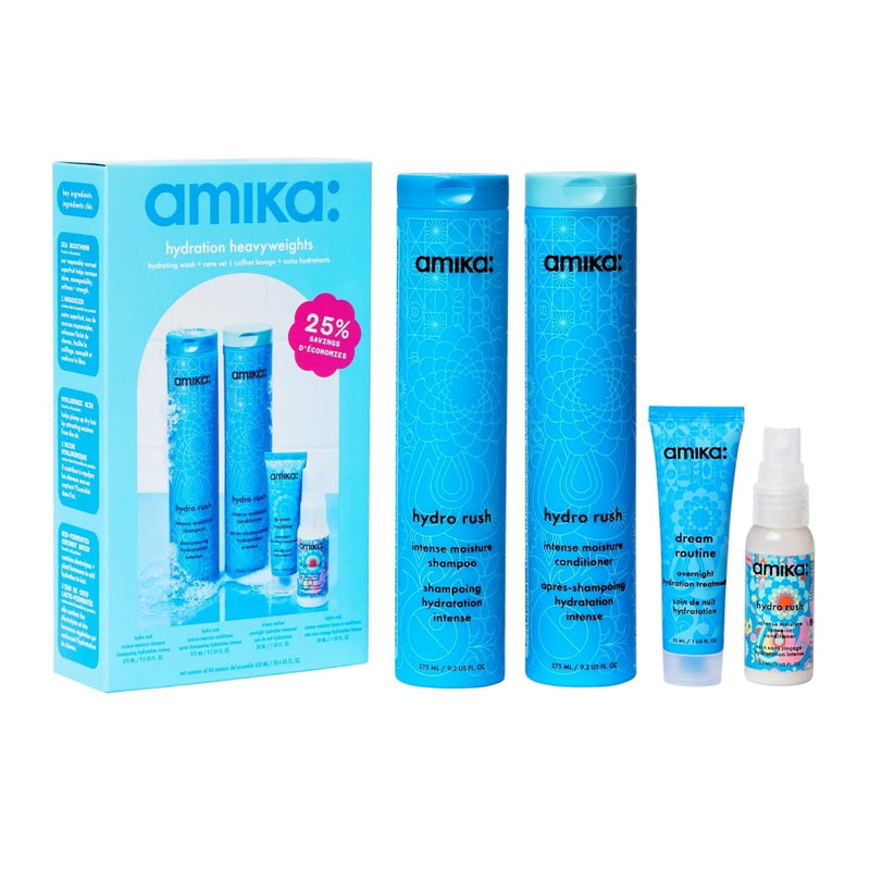 Nava Beauty Amika Hydration Heavyweights Hydrating Wash + Care Set Hair White Smoke
