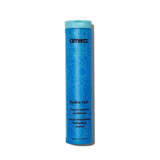 Nava Beauty Amika Hydro Rush Intense Moisture Conditioner with Hyaluronic Acid Hair Dark Cyan 9.2 Oz