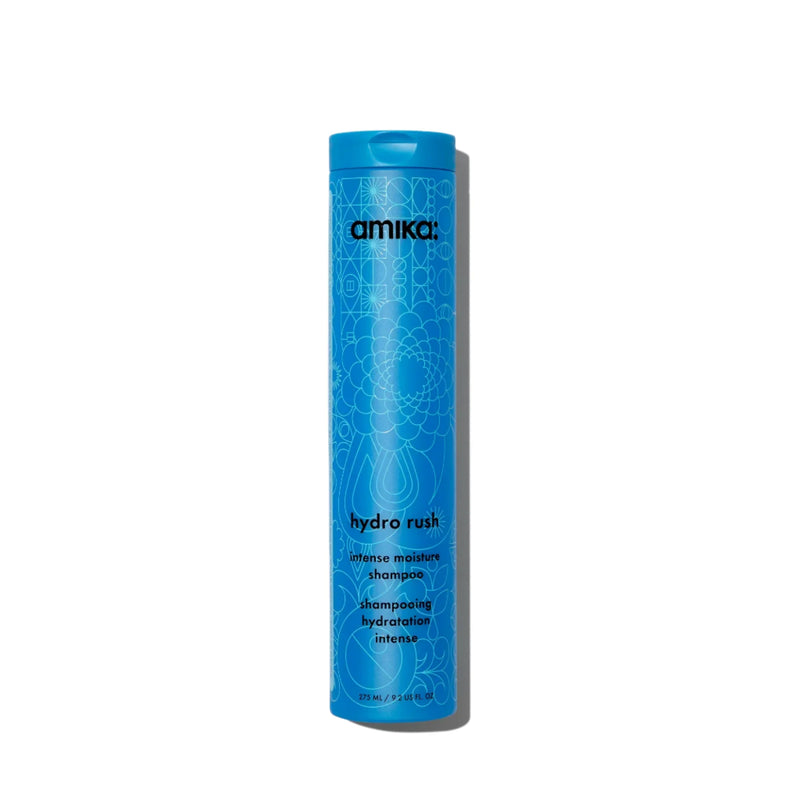Nava Beauty Amika Hydro Rush Intense Moisture Shampoo Hair Dark Cyan 9.2 Oz