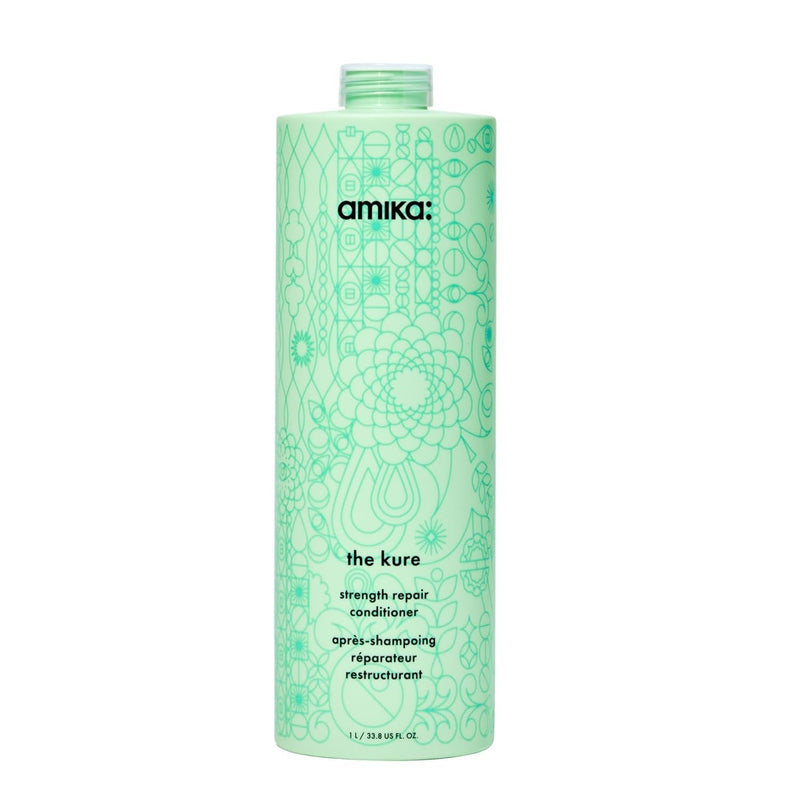 Nava Beauty Amika The Kure Strength Repair Conditioner Hair Care Powder Blue 33.8 Oz / 1000 mL
