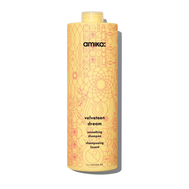 Nava Beauty Amika Velveteen Dream Smoothing Shampoo Hair Khaki 33.8 Oz