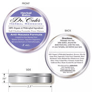 COLEHERBALS 05 - Dr. Cole's Organic Anti-Nausea Herbal Balm Herbal