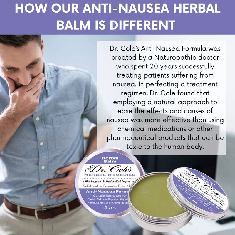 COLEHERBALS 05 - Dr. Cole's Organic Anti-Nausea Herbal Balm Herbal