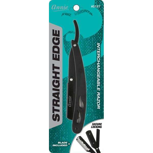 Annie Annie Straight Edge Razor Matte Black Shaving & Grooming