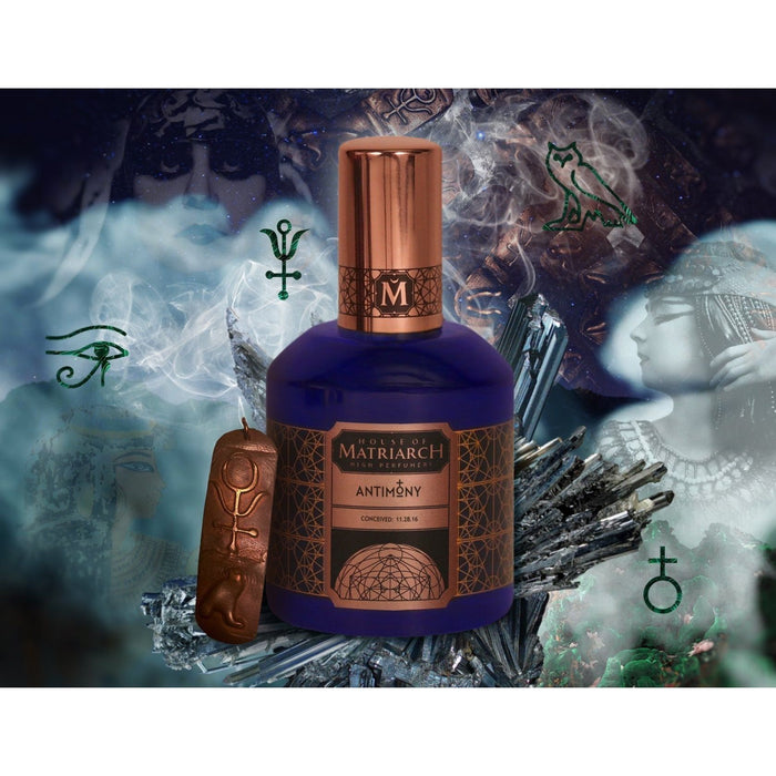 House Of Matriarch High Perfumery - Antimony - 100% Natural Kohl Inspired Incense Perfume: The Smoky Eye In Fragrance Form