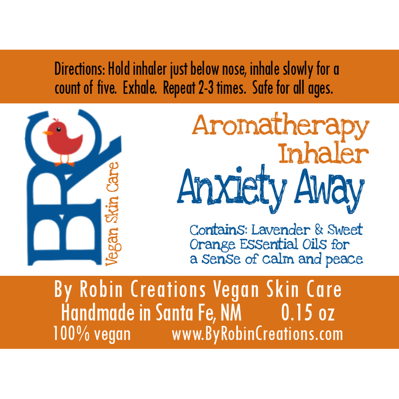 By Robin Creations Anxiety Away Aromatherapy Inhaler Massage & Relaxation