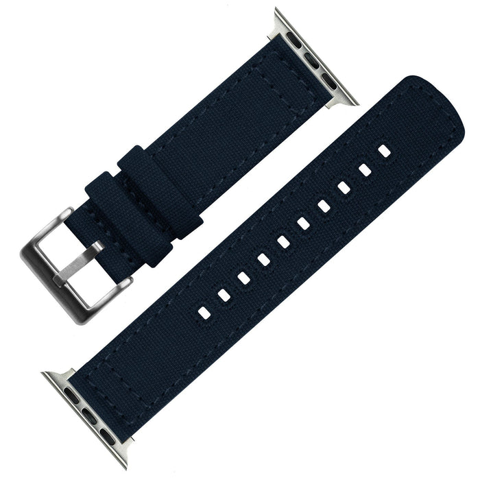 Apple Watch Canvas Navy Blue Watch Band by Barton Watch Bands