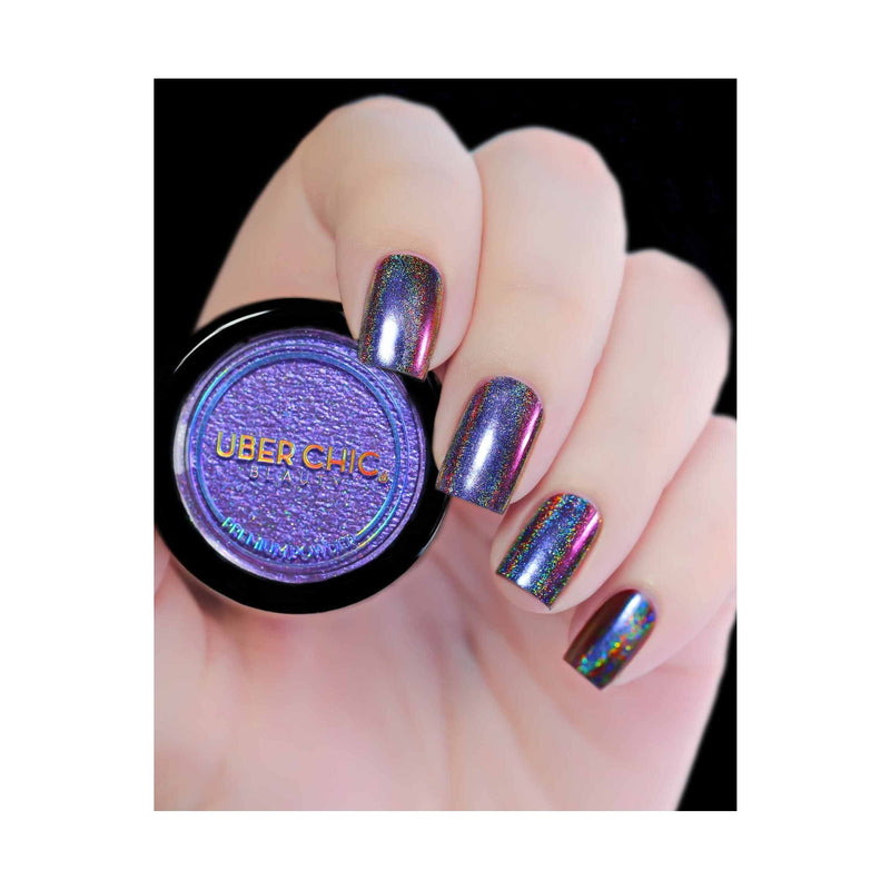 UberChic Beauty Chameleon Holographic Nail Powder: Arabian Nights Powder