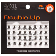 VIP Extensions Ardell Double Up - Knotted Flare Trios - Medium Black Eyelash