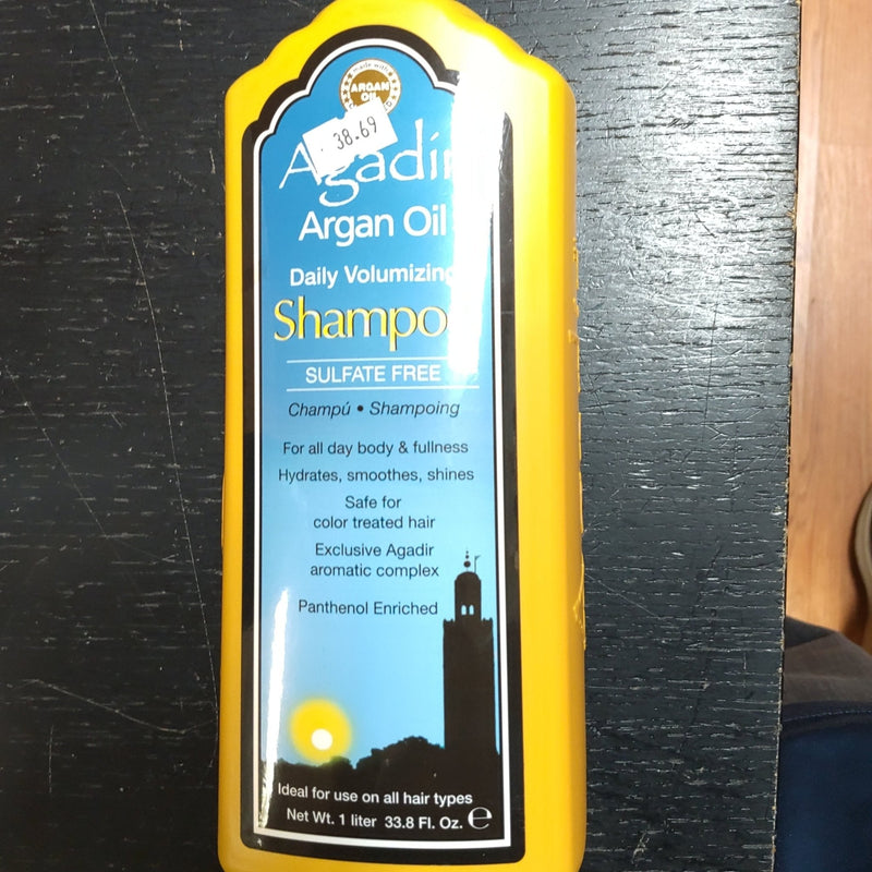 VIP Extensions Argan Oil Daily Volumizing Shampoo AgADir 33.8 oz Shampoo Unisex Hair Care