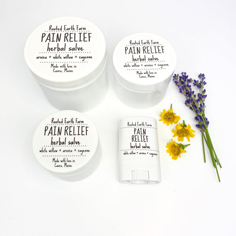 Rooted Earth Farm + Apothecary Pain Relief Salve Herbal Salves + Balms