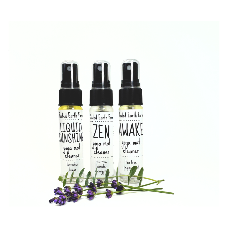 Rooted Earth Farm + Apothecary Yoga Mat Spray Gift Set Yoga Mat Sprays