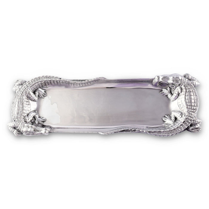 Alligator Figural Oblong Tray