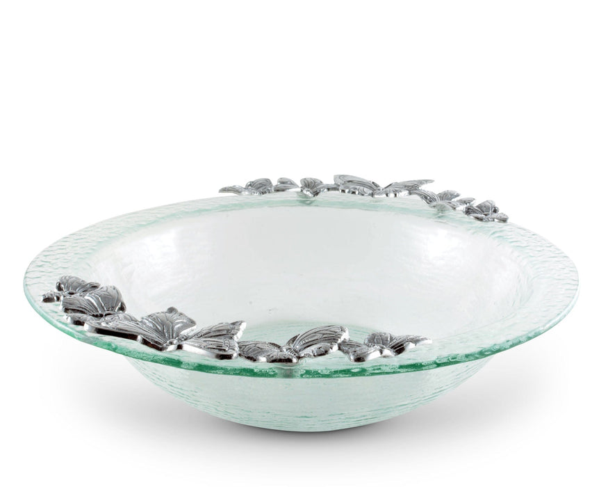 Butterfly Glass Salad Bowl