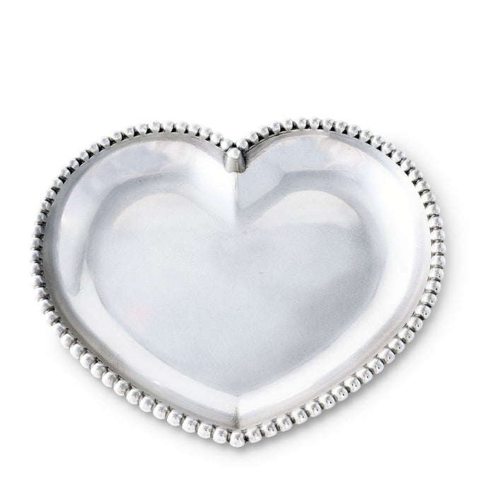 Engravable Beaded Heart Tray