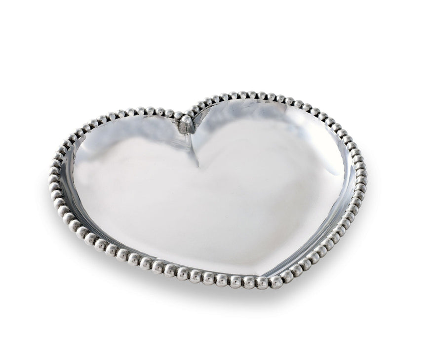 Engravable Beaded Heart Tray