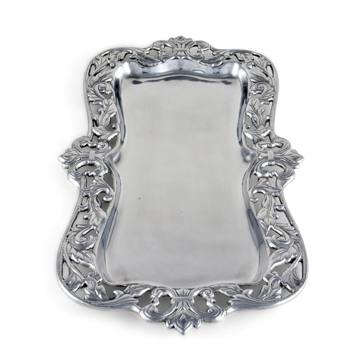 Fleur-De-Lis Acanthus Oblong Tray