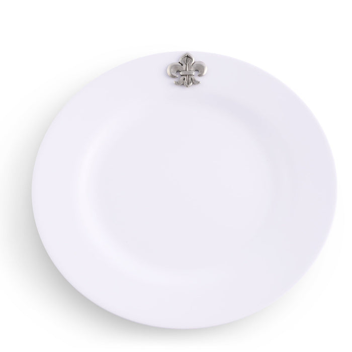 Fleur de lis Melamine Lunch Plates - Set of 4