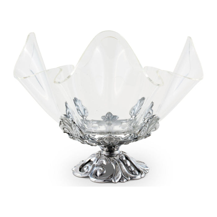 Fleur-De-Lis Stand Acrylic Bowl 11