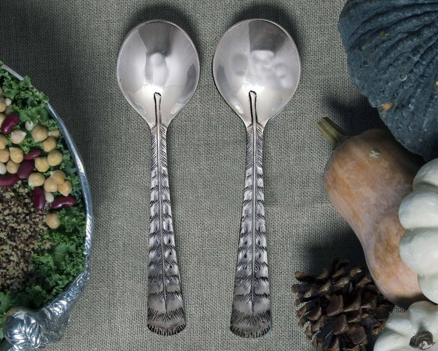 Feather Salad Servers