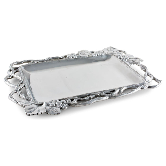 Grape Open Vine Rectangle Tray