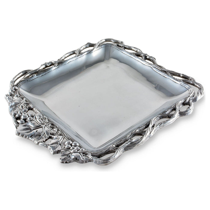 Grape Open Vine Square Tray 12