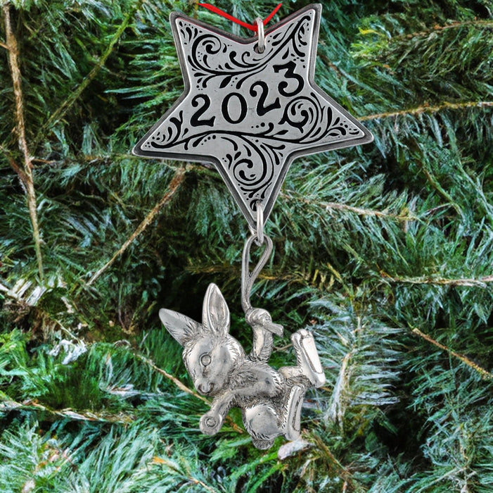 Wishing on a Star Bunny Ornament