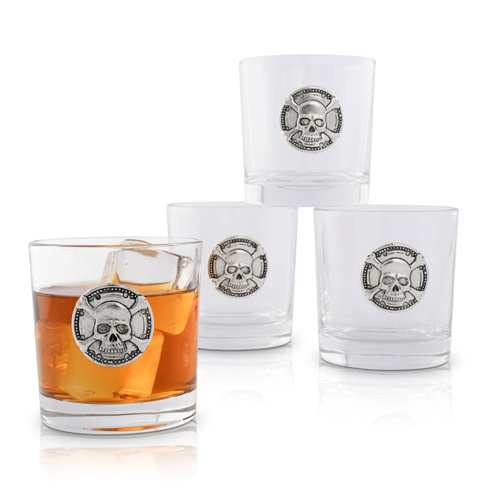 Skull Bar Glasses Set of 4