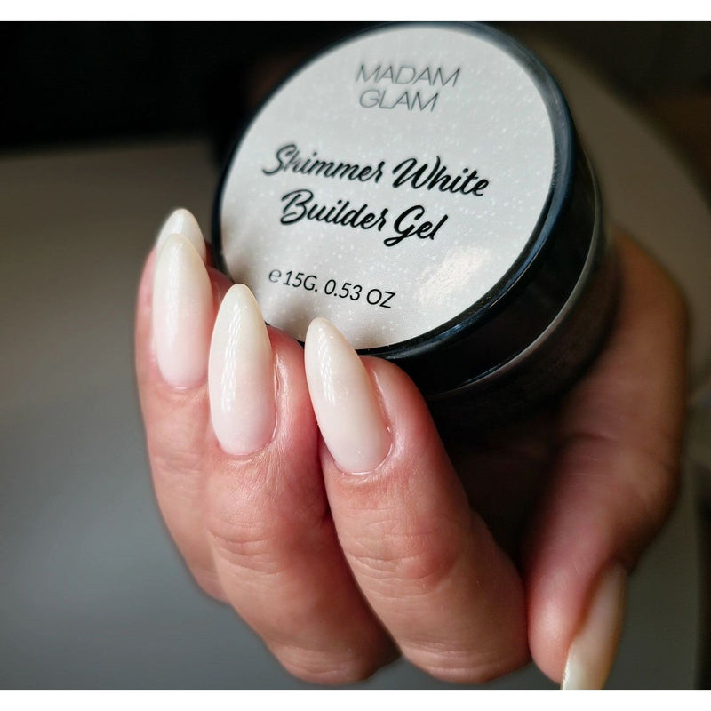 Madam Glam Shimmer White Builder Gel