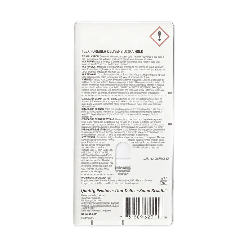 Mill's Beauty Supply Kiss Powerflex Brush-On Nail Glue Nail Products