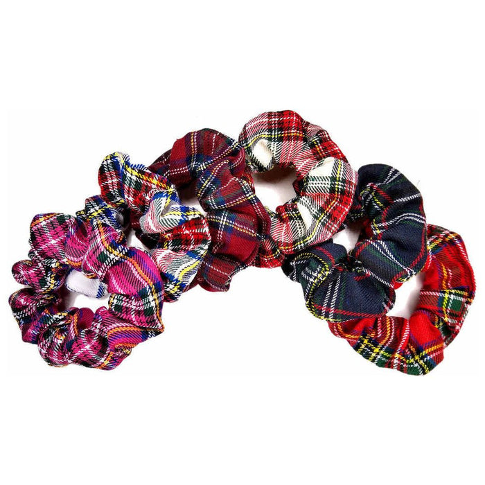 Threddies Plaid Scrunchies