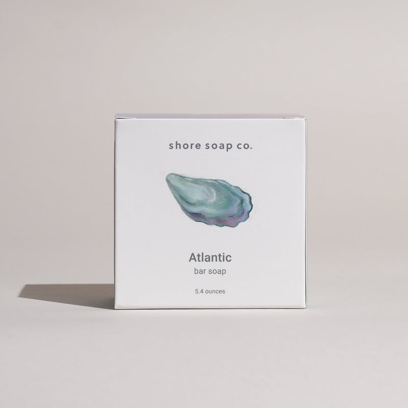 Shore Soap Co. Atlantic Bar Soap Bar Soap Light Gray Single Bar,3 for $24
