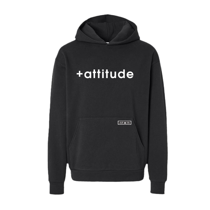 +attitude Hoodie in Black