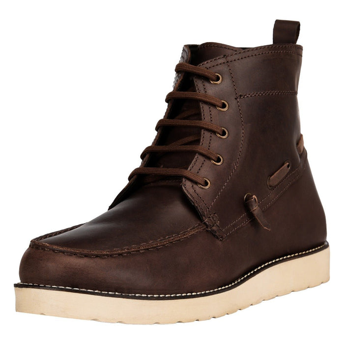 Auda Leather Lace-Up Boots