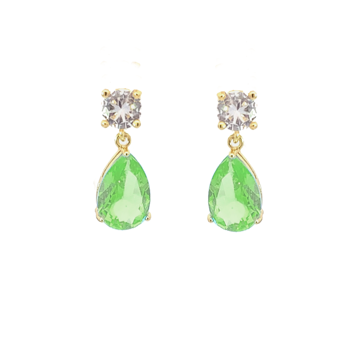 August Birthstone Pear Drop Earrings