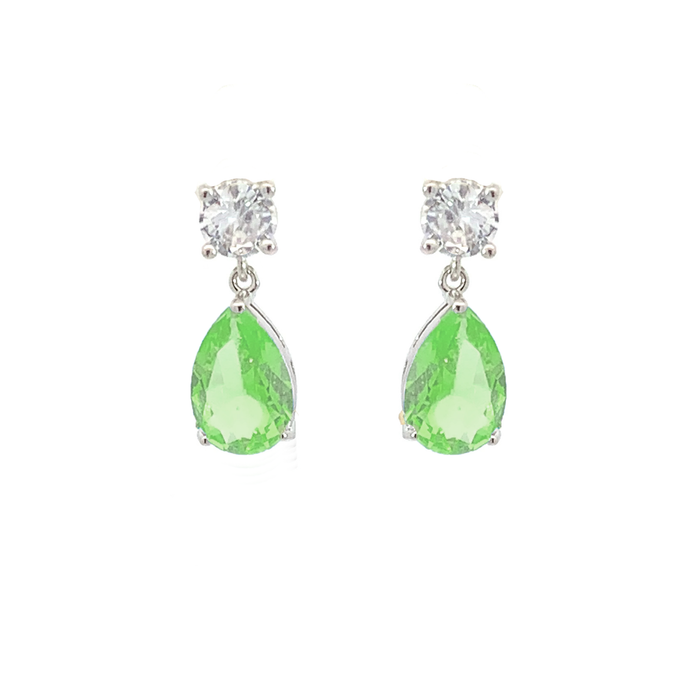 August Birthstone Pear Drop Earrings