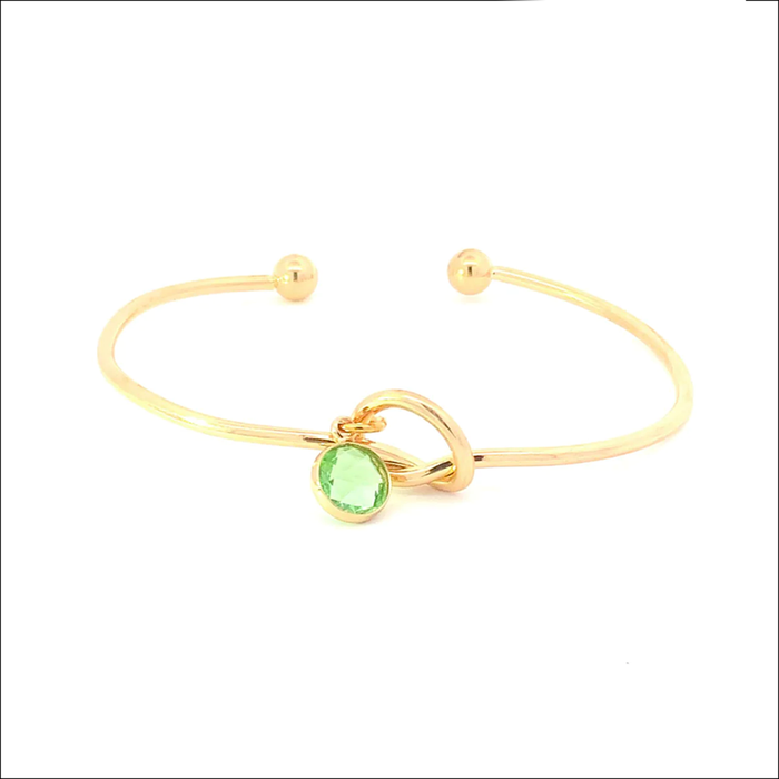 August Birthstone Knot Bracelet