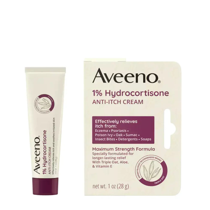 Aveeno Anti-Itch 1% Hydrocortisone Anti-Itch Cream, Tube 1 oz.