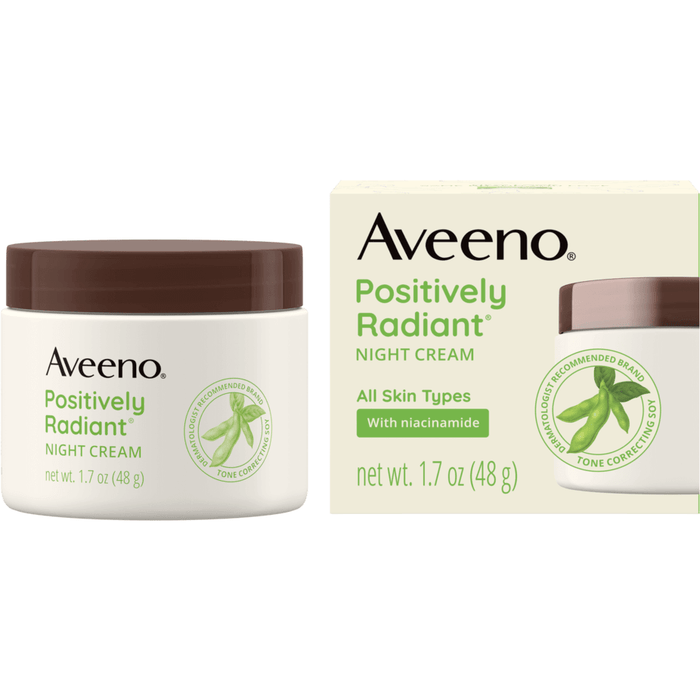 Aveeno Active Naturals Positively Radiant Intensive Night Cream, 1.7 oz