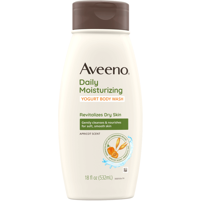 Aveeno Daily Moisturizing Yogurt Body Wash with Apricot scent 18 fl. Oz