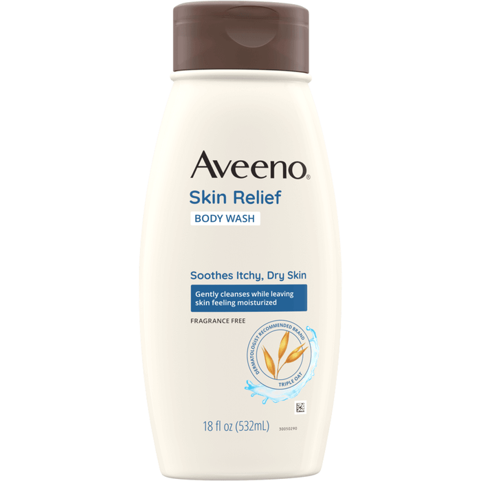 Aveeno Active Naturals Body Wash, Skin Relief, Fragrance Free - 18 fl oz