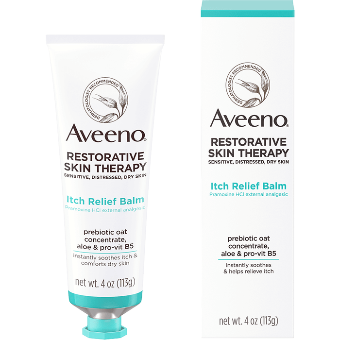 Aveeno Restorative Skin Therapy Itch Relief Balm for Dry Skin 4 oz