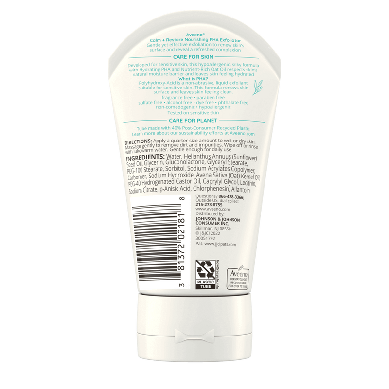 Aveeno Aveeno Calm + Restore Nourishing PHA Facial Exfoliator 4 Oz. Skin Care