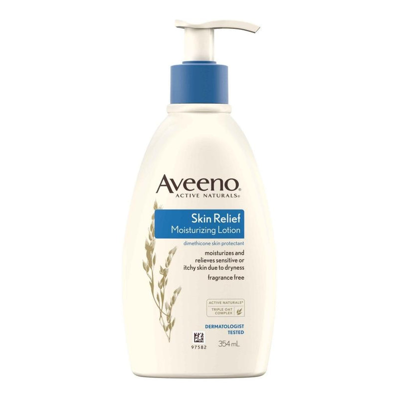 Aveeno Aveeno Active Naturals Skin Relief Moisturizing Lotion Fragrance Free 12 oz Moisturizing Lotion