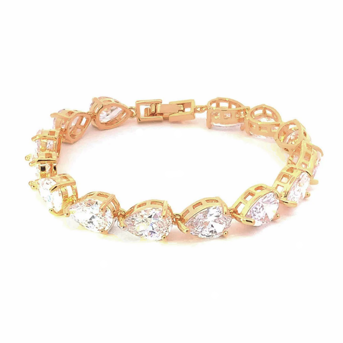 Avery Teardrop Wedding Bracelet