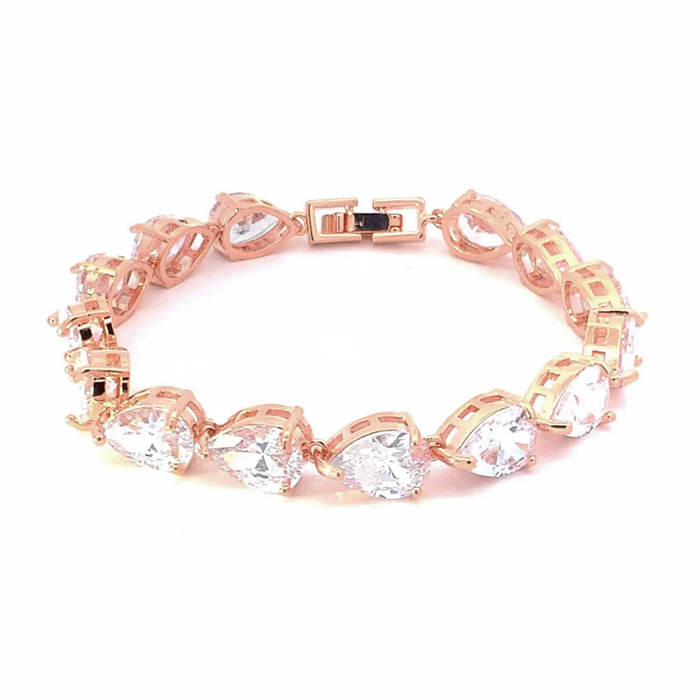 Avery Teardrop Wedding Bracelet